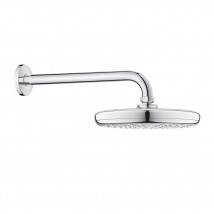 Grohe TEMPESTA 210 Rain Shower Modern Head Shower w/ Outlet Arm Set 26412000