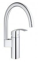 Grohe EUROSMART Kitchen Faucet Tall Mixer Single-Lever Swivel Spout Tap 33202002