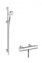 Hansgrohe Crometta SHOWER SET w/ Ecostat Thermostatic Mixer 27813400 Modern Showers