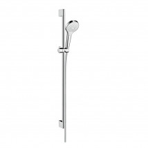 Hansgrohe Promo SHOWER SET 3 Spray Modes Hand Shower w/ Rail White/Chrome 26572400