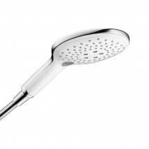 Hansgrohe RainDance Designer Hand Shower White/Chrome 150mm 3 Spray Functions 28587400