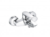 KLUDI PURE&SOLID Bath Mixer 2 Outlet Bath and Shower Faucet w/ Diverter 346810575