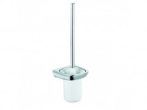 KLUDI AMBA Toilet Brush Set White Porcelain Premium Chrome Wall-Mount 5397405