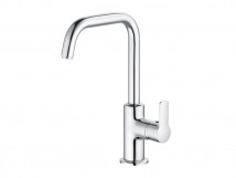 KLUDI Pure & Solid Tall Basin Mixer Bathroom Faucet J-Spout 340240575