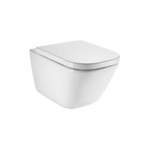 Roca GAP Clean Rim Wall-Hung WC Pod Rectangular Rimless Toilet A34647L000