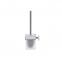 Duravit KARREE Glass Toilet Brush Holder Set Modern Rectangular Designer 009957