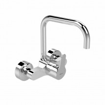 Wall-Mounted Modern Tubular Kitchen Mixer Single-Lever Vidima SevaFlow