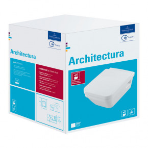 Villeroy & Boch ARCHITECTURA Modern Hanging Toilet w/ Soft-Close Seat and Cover BOX SET 