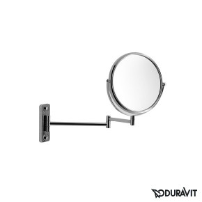 Duravit Karree Beauty Mirror Wall Mounted Round Magnification 3 0099161000
