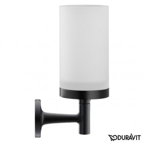 Duravit Starck T Wall Mounted Toilet Brush Set Matt Black 0099314600