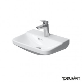 Duravit P3 Comforts Compact Wall Mounted Basin 45 Bathroom Sink Coated 07164500001 