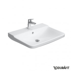 Duravit P3 Comforts Wall Mounted Sink 55 Overflow Clip W Raised Tap 2331550000 