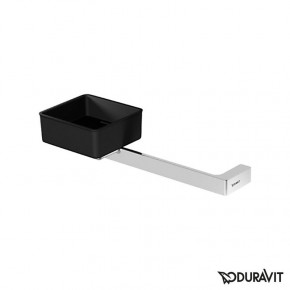 Duravit OpenSpace Soap Dish Handle Shower Basket Left Matt Black 791874680000000