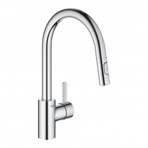 Grohe Eurosmart SIngle Lever Kitchen Tap With High Spout Pull Out Spray 31481001