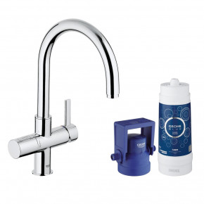 Grohe BLUE KIT C Tall Kitchen Faucet Water Filtration and Dispenser System 33249001