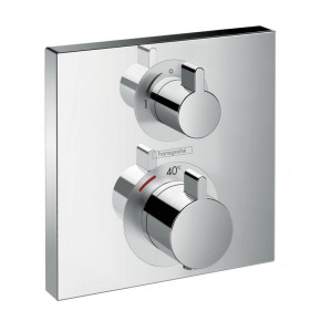 Hansgrohe Ecostat 15714000 Concealed Shower Thermostat for 2 Outlets w/ Diverter S