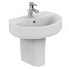 Ideal Standard Connect Air Pedestal Washbasin 55 With One Tap Hole Oval E137301 