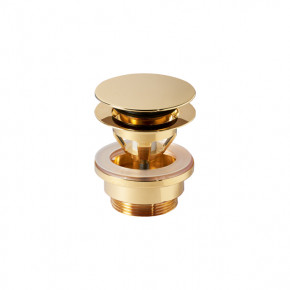 Catalano Basin Waste 1 1/4 Gold Plated Brass Push Click Clack Round 5PDSC00