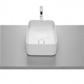 Roca Inspira Square Bathroom Vessel Basin Ceramic Sink No Overflow A327532000