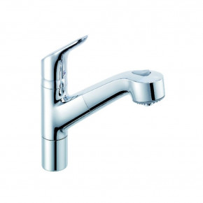 KLUDI OBJEKTA Single Lever Sink Mixer DN 15 Spout 110°/ Shower/ Spray 325810575