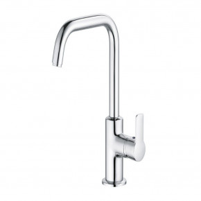 KLUDI PURE&EASY Tall Basin Mixer w/ Metal Waste Set Swivel Spout S-Pointer 370230565