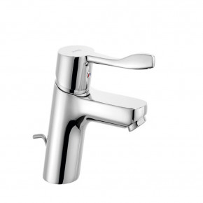 KLUDI PURE&EASY Basin Mixer 70 Extended Lever w/ Metal Waste Set 372840565