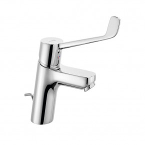 KLUDI PURE&EASY Basin Mixer 70 Extra Long Lever w/ Metal Waste Set 372870565