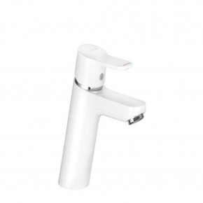 KLUDI PURE&EASY Basin Mixer 100 White Bathroom Tap No Waste 372929165