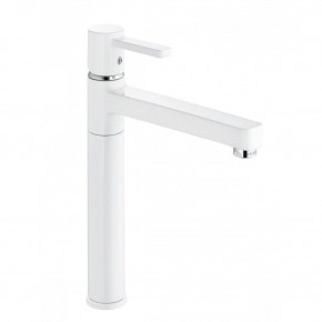 KLUDI ZENTA BLACK & WHITE Single Lever Sink Mixer DN Spout 360°/ White 389739175