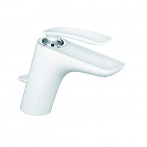 KLUDI BALANCE White Basin Tap Designer Bathroom Faucet + Waste Set 520239175