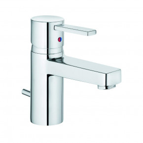 KLUDI ZENTA Small Basin Tap with Waste Set Cubic Bathroom Tap 382500575