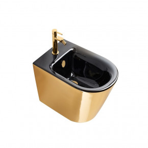 Catalano GOLD and BLACK Wall Hung Bidet Oval Designer WC Pod 1BS55NRNO