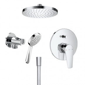 Roca PROMO SHOWER SET In-Wall Mixer w/ Rain Shower, Hand Shower, Hose and Accessories