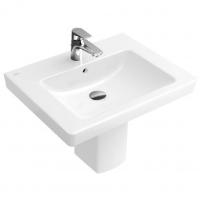 Villeroy & Boch SUBWAY 2.0 Bathroom Washbasin w/ Half Boot 600x470mm 71136001