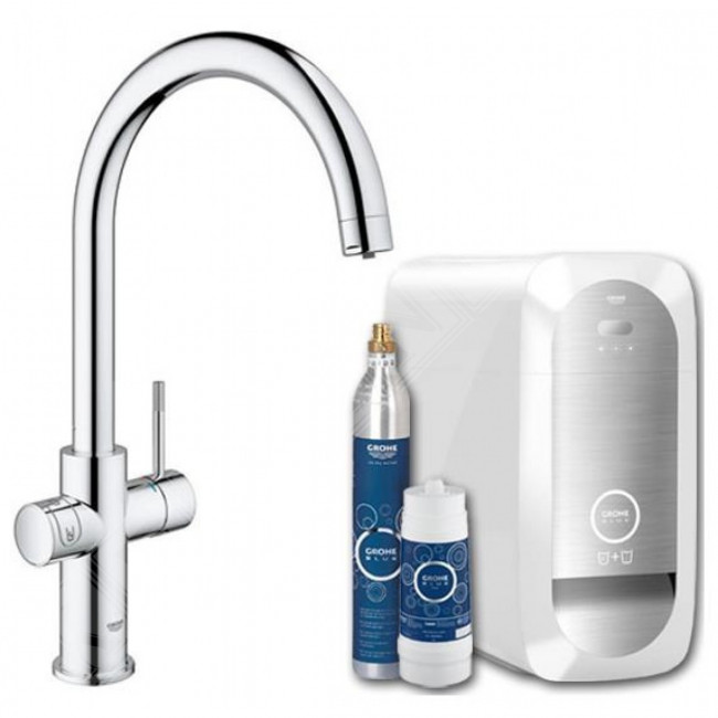 Grohe Blue water system gives you sparkling water straight from the tap